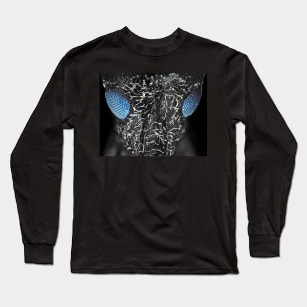 Weevil beetle under microscope in visible + UV light Long Sleeve T-Shirt by SDym Photography